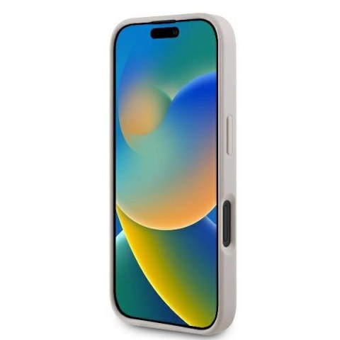 Etui na telefon iPhone 16 Plus Guess 4G Classic różowe eleganckie