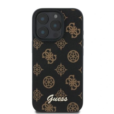 Etui na telefon iPhone 16 Pro Max Guess Hardcase MagSafe czarny