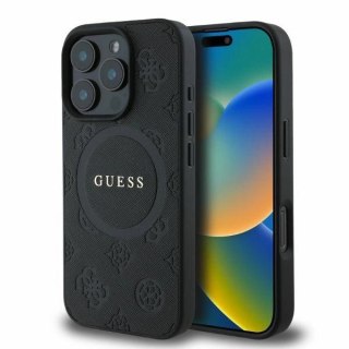 Etui na telefon iPhone 16 Pro Guess Saffiano MagSafe czarne