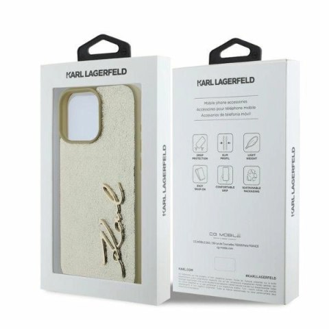 Etui na telefon iPhone 16 Pro Max Karl Lagerfeld Hardcase złoty