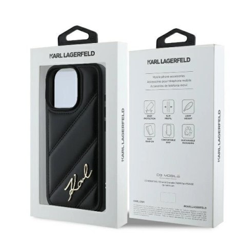 Etui na telefon Karl Lagerfeld iPhone 16 Pro Max Hardcase Czarny