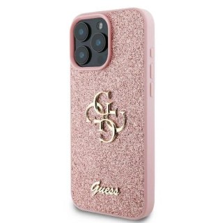 Etui Guess GUHCP16LHG4SGP Apple iPhone 16 Pro hardcase Fixed Glitter Big 4G różowy