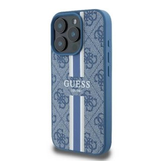 Etui Guess GUHMP16LP4RPSB Apple iPhone 16 Pro hardcase 4G Printed Stripes MagSafe niebieski