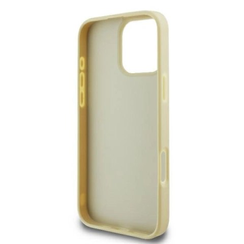 Etui na telefon iPhone 16 Pro Karl Lagerfeld złote hardcase Metal Signature