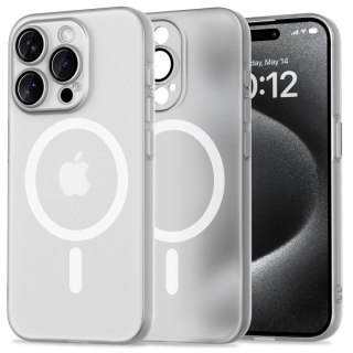 Etui na telefon iPhone 15 Pro Tech-Protect MagSlim MagSafe białe