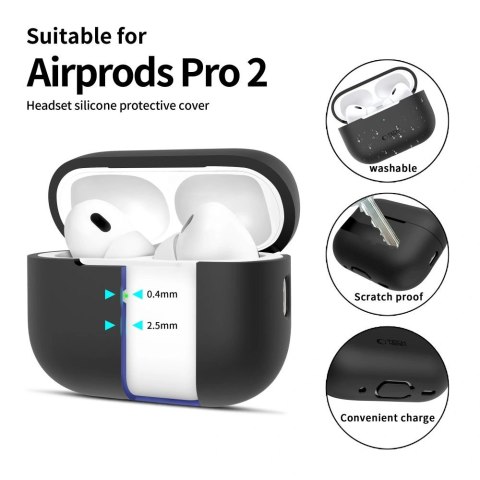 Etui Tech-Protect Silicone Apple Airpods Pro 1 / 2 Black