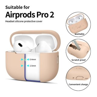 Etui Tech-Protect Silicone Apple Airpods Pro 1 / 2 Caffe Latte