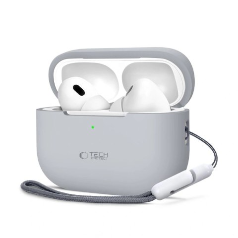 Etui Apple AirPods Pro 1/2 silikonowe Tech-Protect Crayon Grey