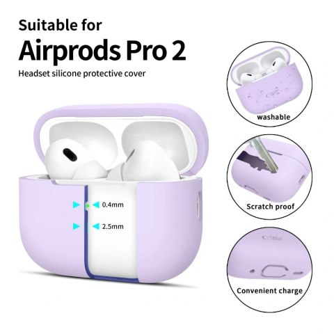 Etui Apple AirPods Pro 1/2 Silicone Lavender - Ochrona i Styl