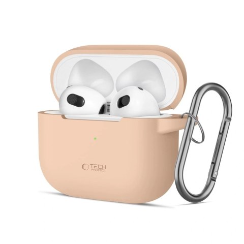 Etui na AirPods 3 Tech-Protect Silicone Hook Caffe Latte - Ochrona i Styl