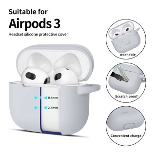 Etui Tech-Protect Silicone Hook Apple Airpods 3 Crayon Grey