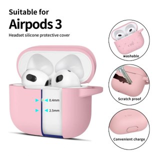 Etui Tech-Protect Silicone Hook Apple Airpods 3 Dusty Pink