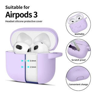 Etui Tech-Protect Silicone Hook Apple Airpods 3 Lavender