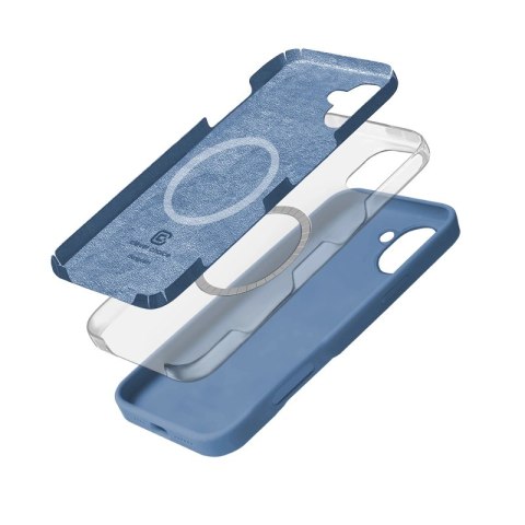 Etui iPhone 16 Crong Magnetic MagSafe niebieski