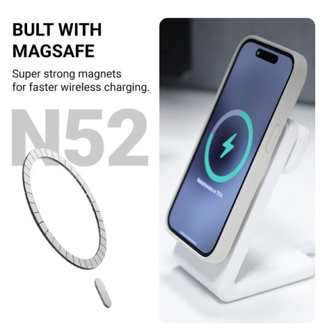 Etui iPhone 16 Crong Magnetic MagSafe niebieski