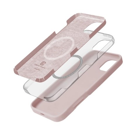 Etui na telefon iPhone 16 Pro Max Crong Color Cover MagSafe piaskowy róż