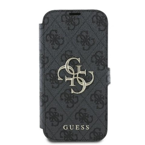 Etui na telefon iPhone 16 Pro Guess GUBKP16L4GMGGR czarny book 4G