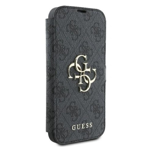 Etui na telefon iPhone 16 Pro Guess GUBKP16L4GMGGR czarny book 4G