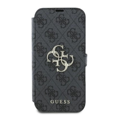 Etui na telefon iPhone 16 Plus Guess GUBKP16M4GMGGR czarny book 4G