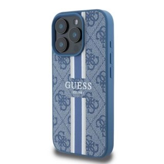 Etui na telefon iPhone 16 Pro Max Guess Hardcase MagSafe niebieski