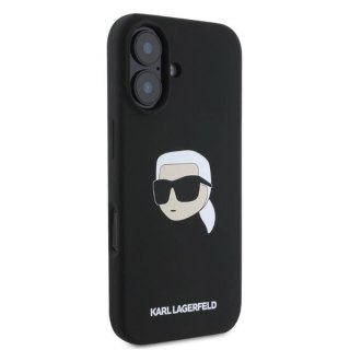 Etui na telefon iPhone 16 Karl Lagerfeld czarne hardcase MagSafe