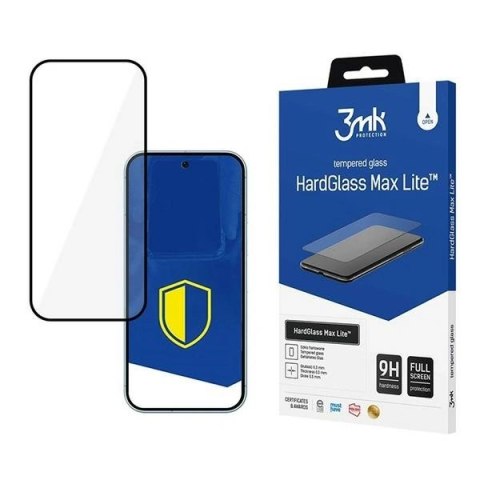 Szkło hartowane 3MK HardGlass Max Lite Google Pixel 9 Pro czarny