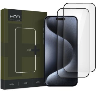 Szkło hartowane Hofi Glass Pro+ Apple iPhone 16 Black [2 PACK]