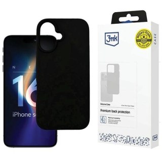 Etui na telefon iPhone 16 Plus 3MK Silicone Case czarny - ochrona i styl