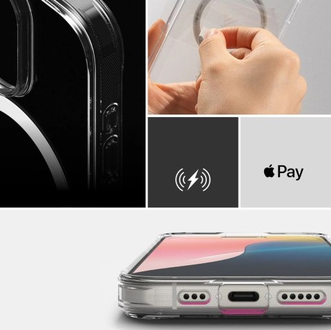 Etui Ringke Fusion Magnetic MagSafe Apple iPhone 16 Pro Clear