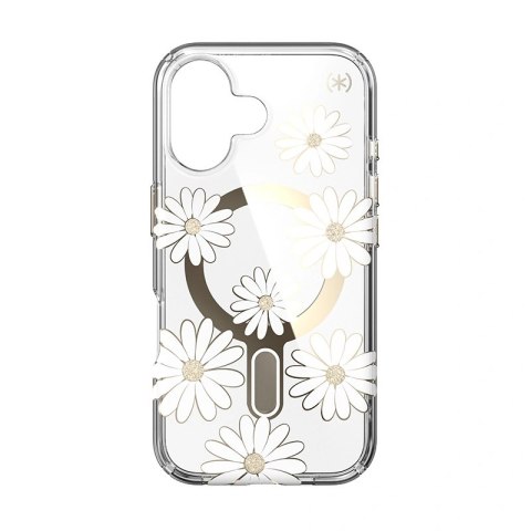 Etui na telefon iPhone 16 Speck Presidio Lux MagSafe Clear Daisies