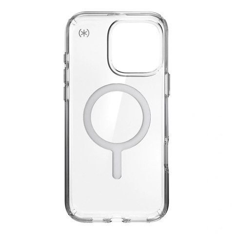 Etui iPhone 16 Pro Max Speck Presidio Perfect-Clear MagSafe przezroczyste / Chrome Finish / Serene Silver