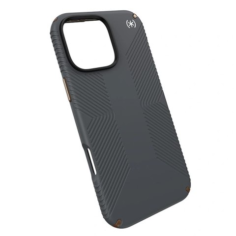 Etui iPhone 16 Pro Max Speck Presidio2 Grip Charcoal Grey / Cool Bronze / biały