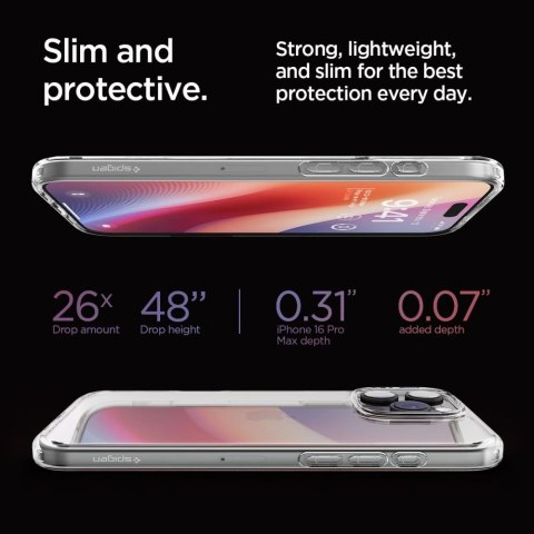 Etui na telefon iPhone 16 Pro Max Spigen Ultra Hybrid przezroczyste