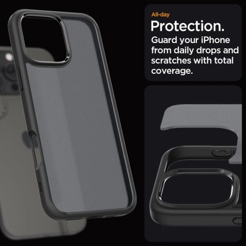 Etui na telefon iPhone 16 Pro Max Spigen Ultra Hybrid Frost Czarny