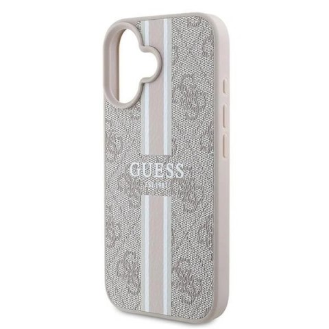 Etui Guess GUHMP16MP4RPSP Apple iPhone 16 Plus hardcase 4G Printed Stripes MagSafe różowy