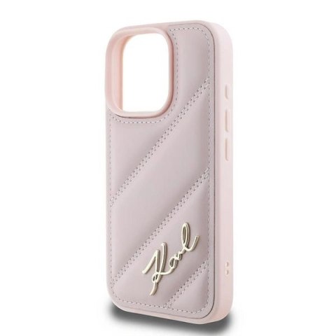 Etui na telefon iPhone 16 Pro Max Karl Lagerfeld Hardcase różowy