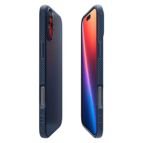 Etui iPhone 16 Spigen Liquid Air granatowe