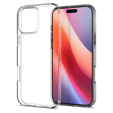 Etui na telefon iPhone 16 Pro Spigen Liquid Crystal przezroczyste brokatowe