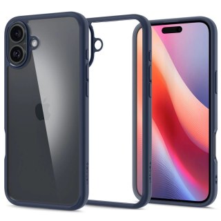 Etui na telefon iPhone 16 Spigen Ultra Hybrid granatowe - ochrona i styl