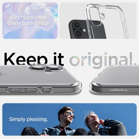 Etui na telefon iPhone 16 Plus Spigen Ultra Hybrid przezroczyste