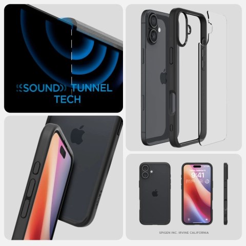 Etui na telefon iPhone 16 Plus Spigen Ultra Hybrid matowe czarne