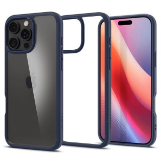 Etui na telefon iPhone 16 Pro Spigen Ultra Hybrid granatowe