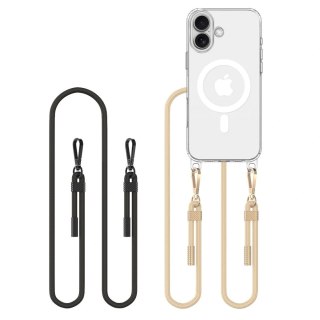 Etui iPhone 16 Tech-Protect Flexair Chain MagSafe czarne / taupe