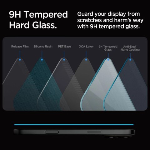 Szkło hartowane iPhone 16 Pro Max Spigen GLAS.tR ez Fit Clear 2 PACK