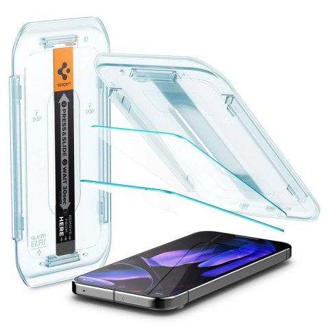 Szkło hartowane Spigen GLAS.tR ez Fit Google Pixel 9 / 9 Pro Clear [2 PACK]