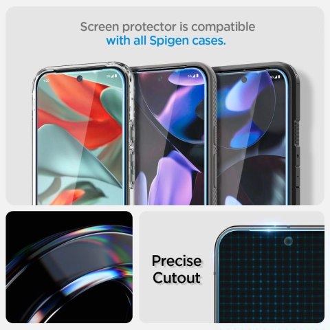 Szkło hartowane Spigen GLAS.tR ez Fit Google Pixel 9 / 9 Pro Clear [2 PACK]