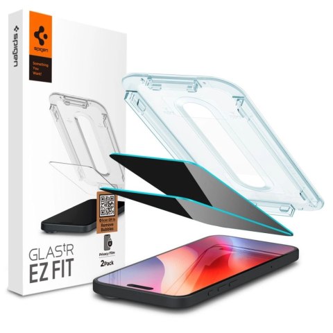 Szkło prywatizujące iPhone 16 Pro Spigen GLAS.tR 2 PACK - Ochrona ekranu