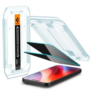 Szkło prywatizujące iPhone 16 Pro Spigen GLAS.tR 2 PACK - Ochrona ekranu