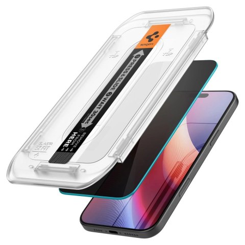 Szkło prywatizujące iPhone 16 Pro Spigen GLAS.tR 2 PACK - Ochrona ekranu