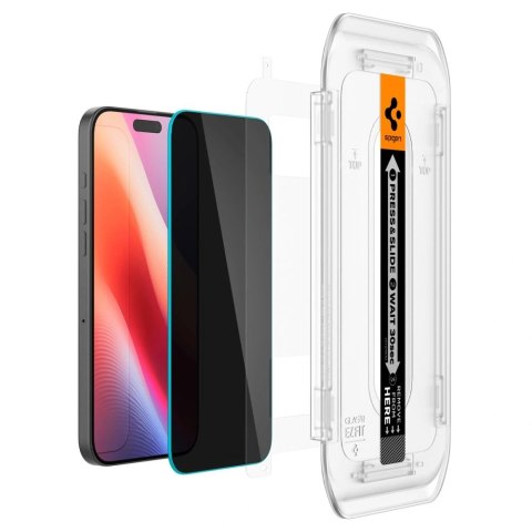 Szkło prywatizujące iPhone 16 Pro Spigen GLAS.tR 2 PACK - Ochrona ekranu